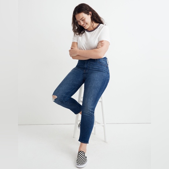 Madewell Denim - Madewell Size 32 The Perfect Vintage Crop Jean AE160 Bellbrook Wash Stretch